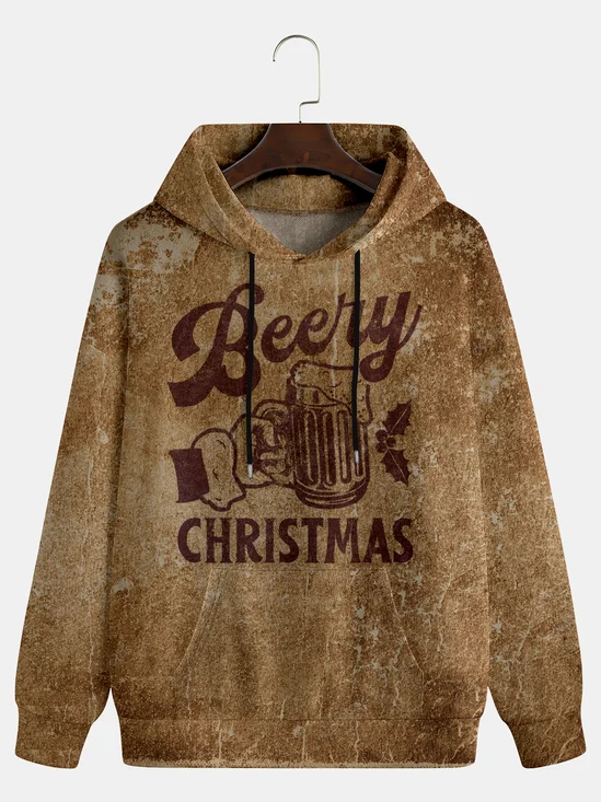 Christmas Text Letters Hoodie Sweatshirt