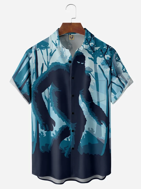  Chest Pocket Short Sleeve Casual Shirt