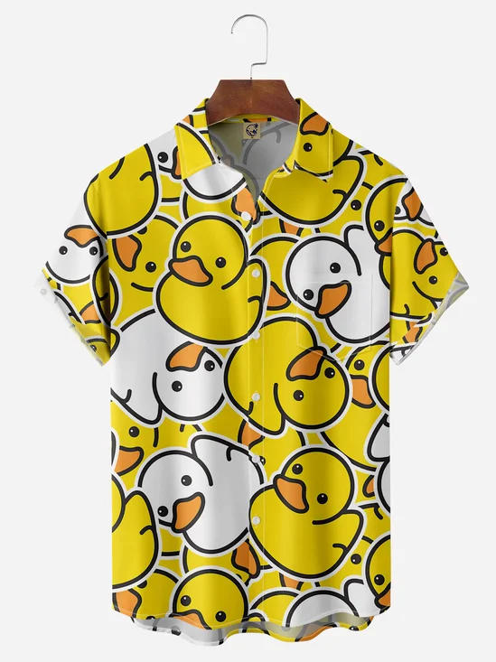 Duck Chest Pocket Short Sleeve Shirt