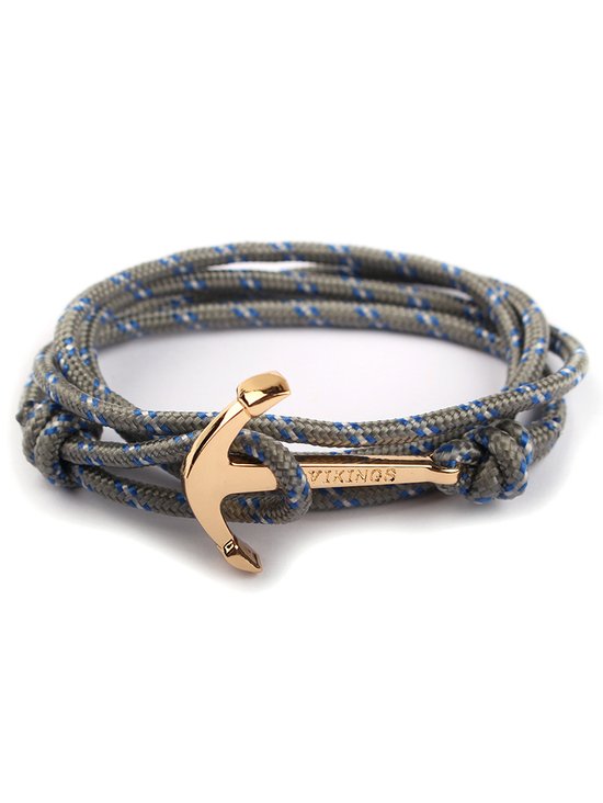 Hardaddy Vacation Casual Anchor Shapes Handwoven Layered Bracelets Men's Jewelry