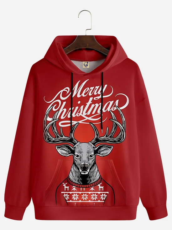 Christmas Reindeer Casual Hoodie