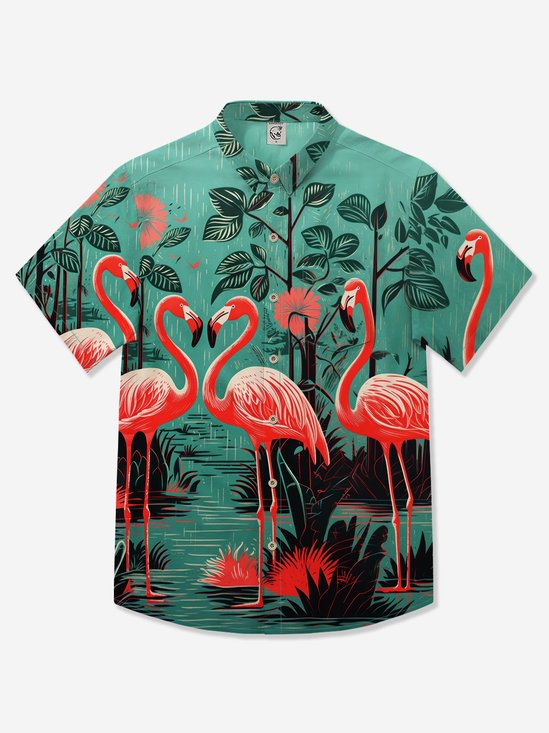 Hardaddy Cotton Holiday Flamingo Shirt