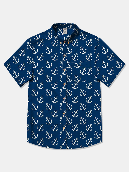 Hardaddy Cotton Ocean Anchor Shirt