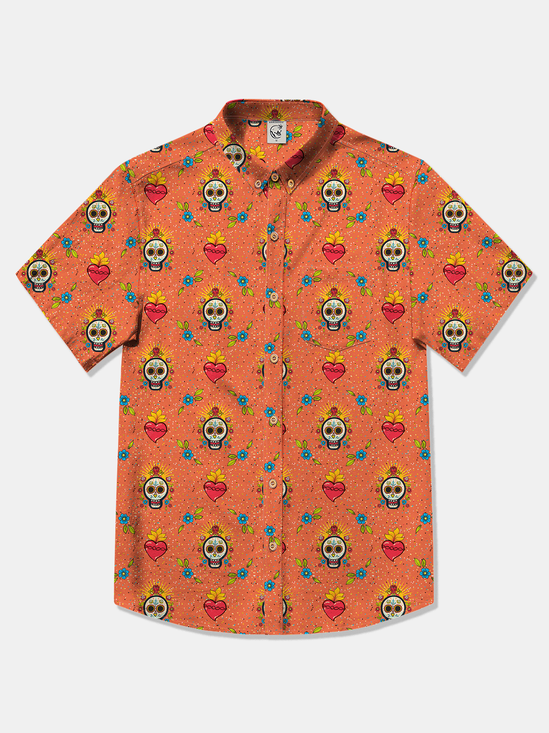 Hardaddy Cotton Love Skull Oxford Shirt