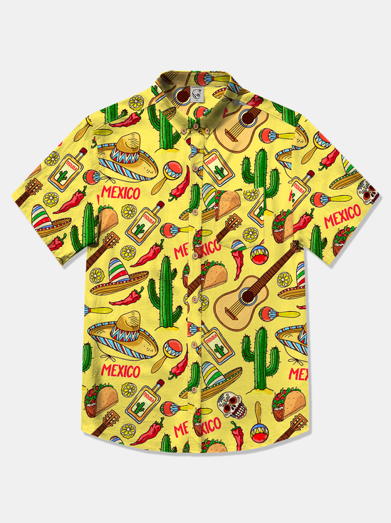 Hardaddy Cotton Mexican Culture Oxford Shirt