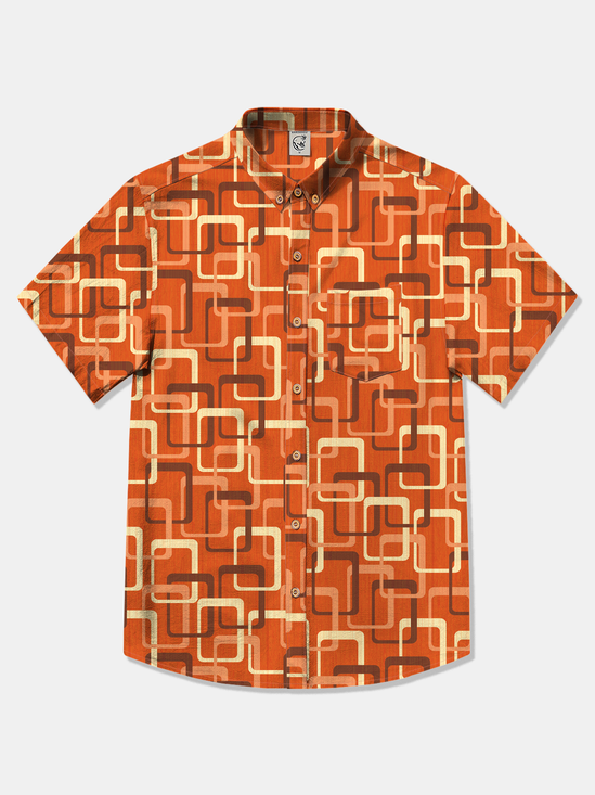 Hardaddy Cotton Medieval Geometric Oxford Shirt