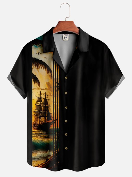 Moisture-wicking Sailing Bowling Shirt
