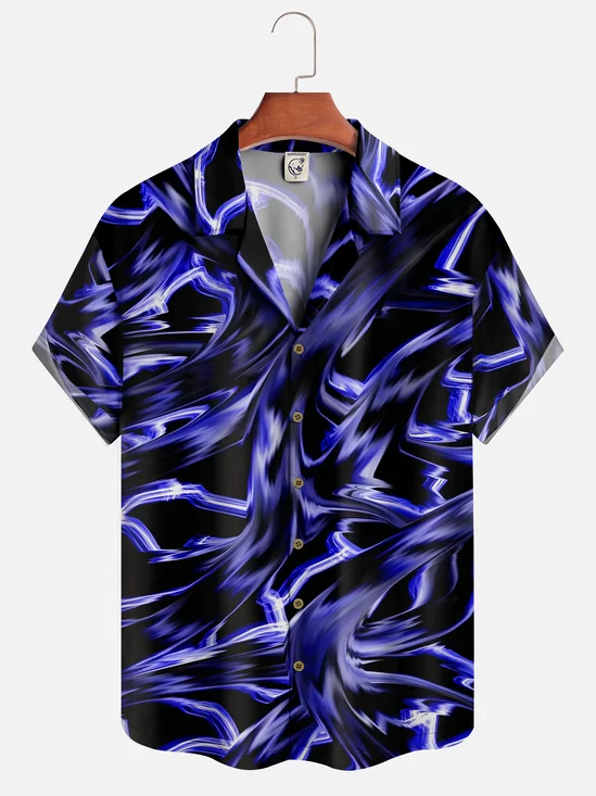Moisture-wicking Geometric Abstract Casual Shirt