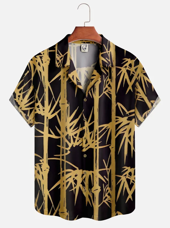 Moisture-wicking Ukiyoe Bamboo Hawaiian Shirt