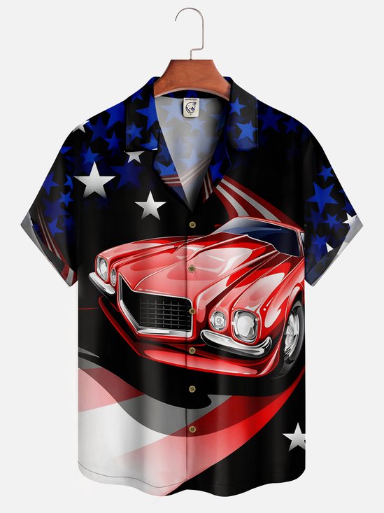 Hardaddy National American Flag Vintage Car Patriotic Shirt