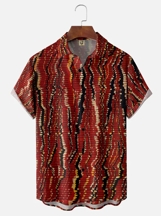 Hardaddy Moisture wicking Geometric Texture Casual Shirt