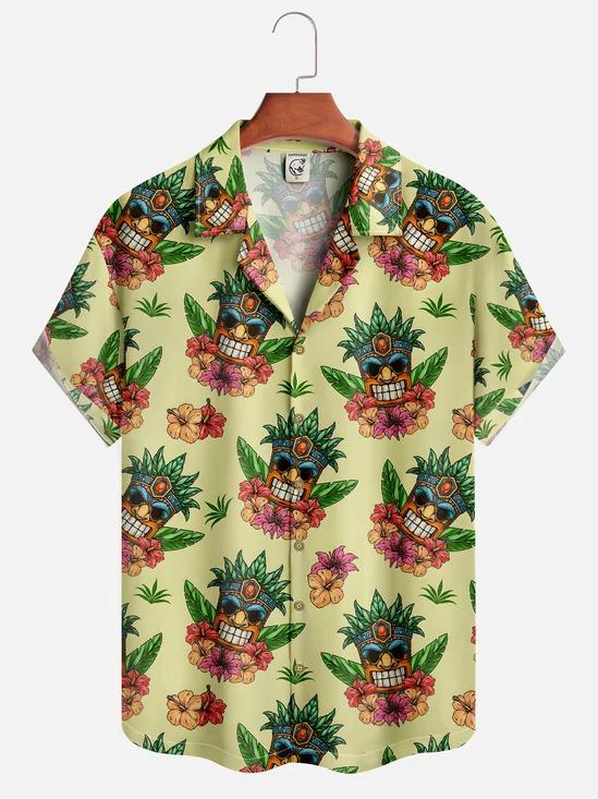 Hardaddy Hawaii Tiki Breathable Aloha Shirt
