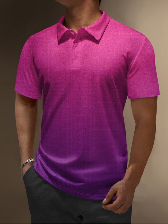 Hardaddy Moisture Wicking Golf Polo 3D Abstract Gradient Abstract Geometry
