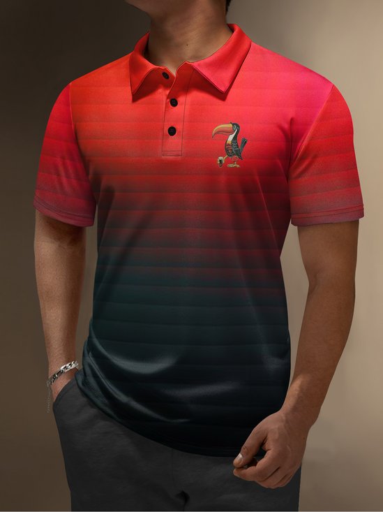 Hardaddy Moisture-wicking Golf Polo Ombre Toucan