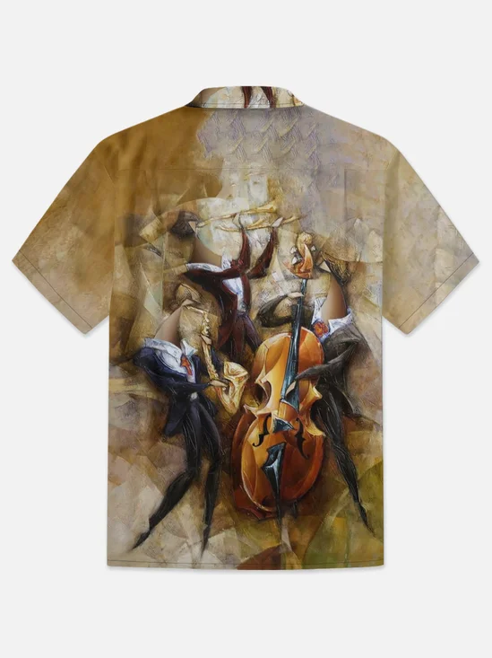 Moisture-wicking Art Music Painting Hawaiian Shirt