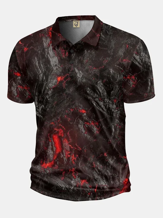 Moisture Wicking Golf Polo 3D Gradient Color