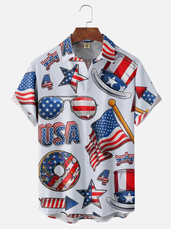 Moisture-wicking Breathable National Independence Day Patriotic Shirt