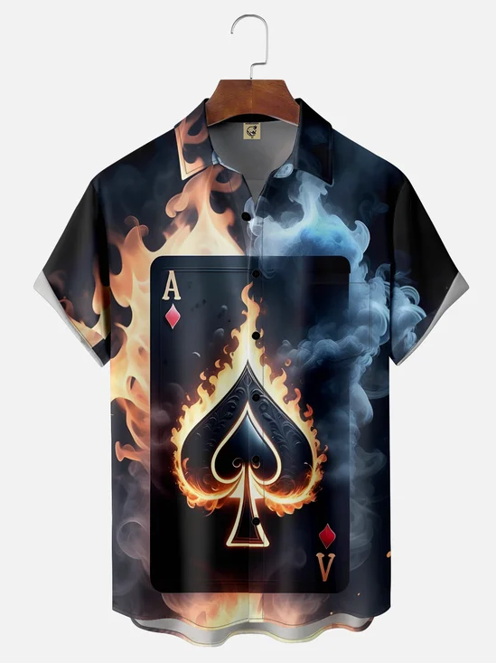 Moisture-wicking Breathable Casino Poker Hawaiian Shirt