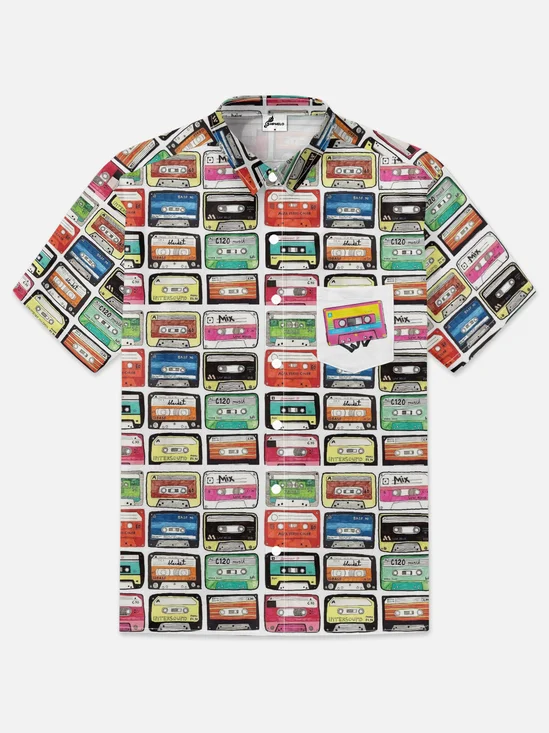 Vintage Music Tape Breathable Wicking Shirt