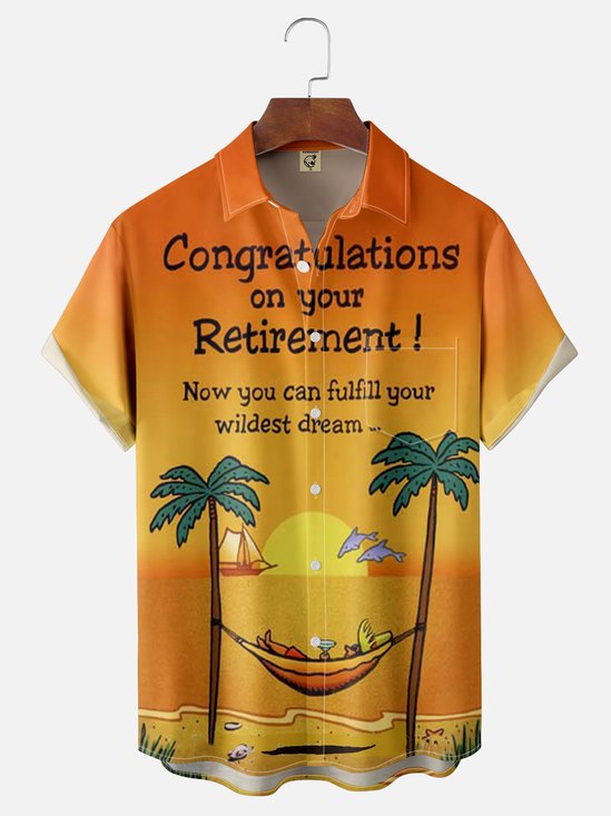 Moisture wicking Retirement Hawaiian Shirt