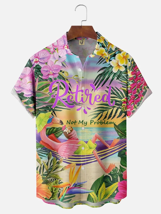 Moisture Wicking Retired Hawaiian Shirt