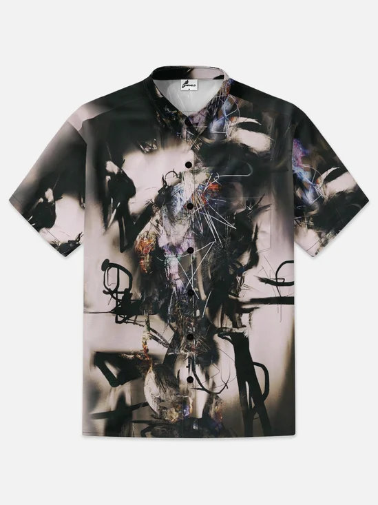 Moisture-wicking Psychedelic Abstract Art Hawaiian Shirt