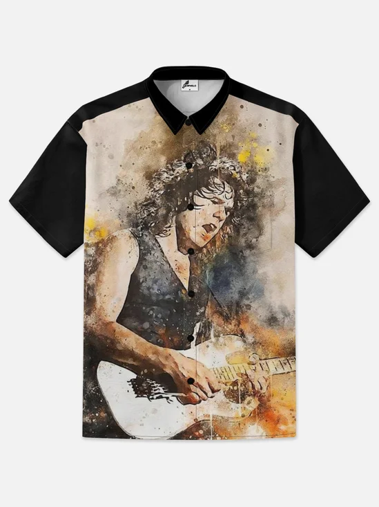 Moisture-wicking Guitar Player Hawaiian Shirt