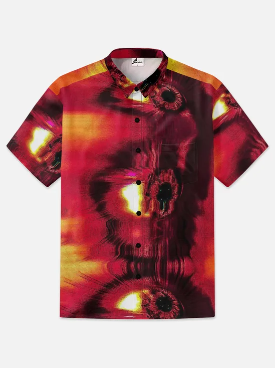 Moisture-wicking Psychedelic Art Hawaiian Shirt