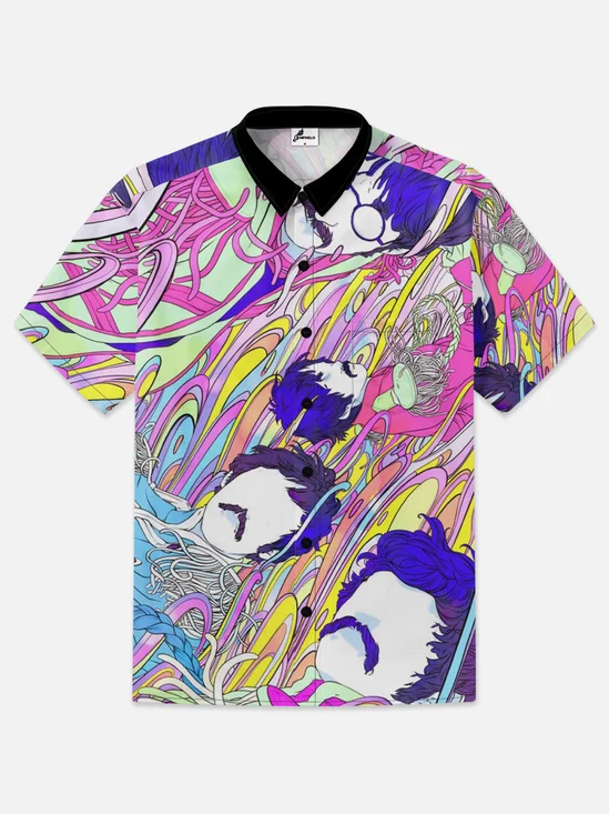 Moisture-wicking Music Art Illustration Hawaiian Shirt