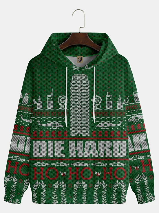Fun Christmas Sketch Hoodie Sweatshirt