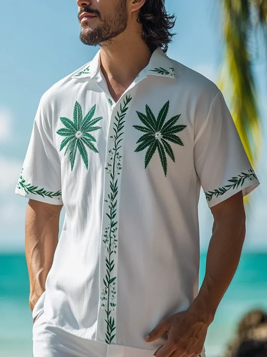 Moisture Wicking Tropical Hawaiian Shirt