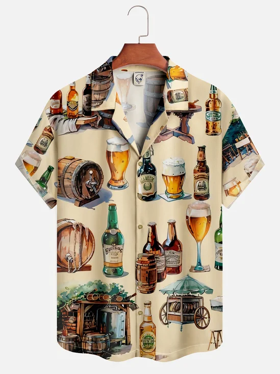 Moisture-wicking Munich Oktoberfest Beer Festival Aloha Shirt