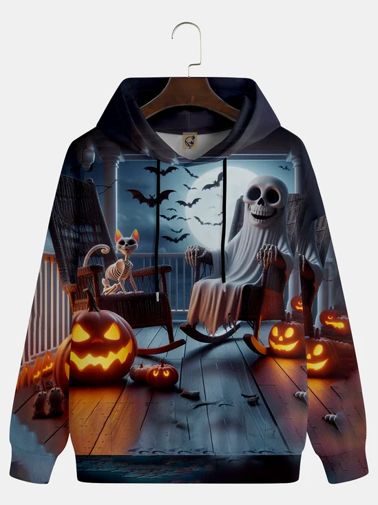 Waiting for Halloween Pumpkin Ghost Hoodie Sweatshirt