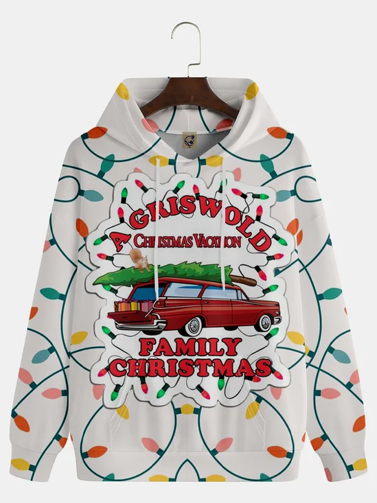 Christmas GRISWOLD Car Christmas Tree Illustration Hoodie Sweatshirt