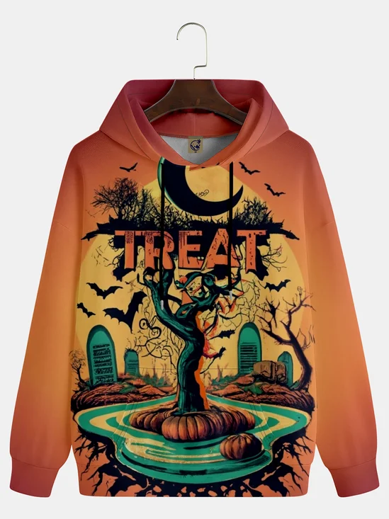 Halloween Graveyard Art Painting Hoodie Sweatshirt