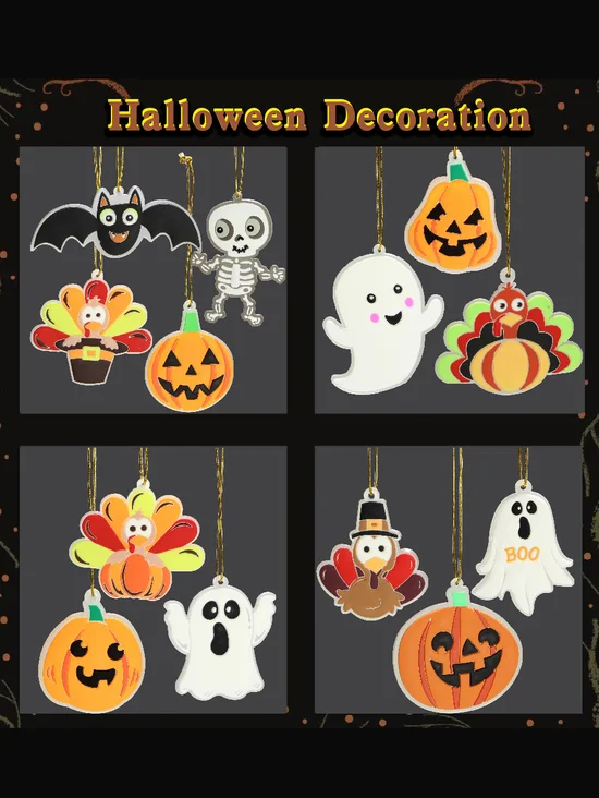 Halloween Decorations Halloween Hanging Ghost Witch Colorful Halloween Outside Indoor Yard Garden Party Decor