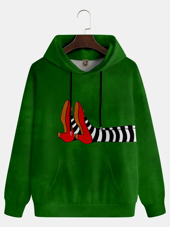 Halloween Red Shoes Print Hoodie Sweatshirt