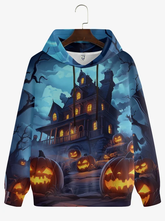 Halloween Pumpkin Castle Hoodie Sweatshirt