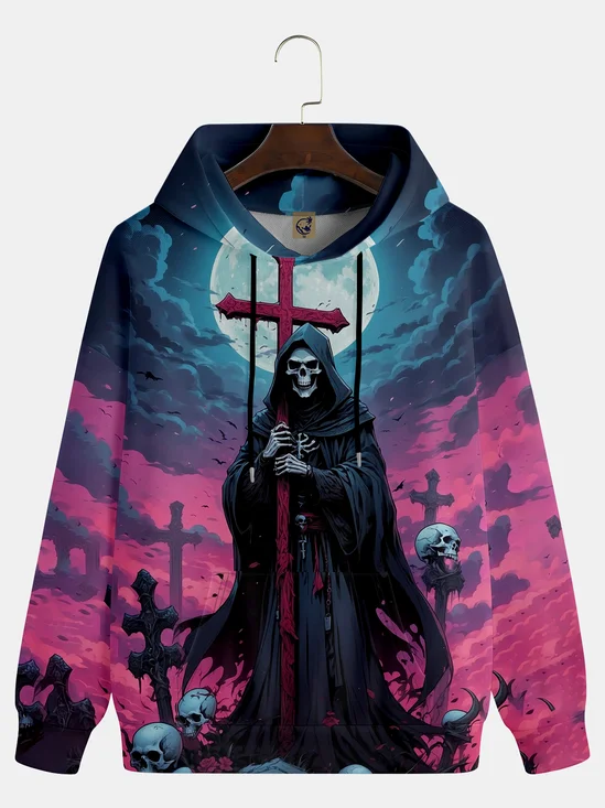 Halloween Skull Art Illustration Hoodie Sweatshirt