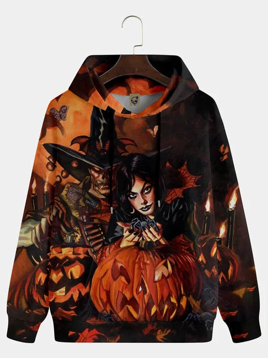 Halloween Dark Pumpkin Witch Art Illustration Hoodie Sweatshirt