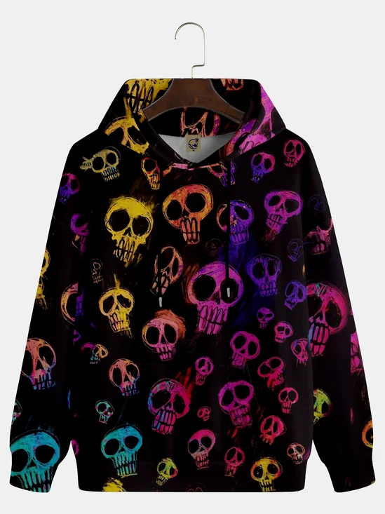Halloween Skull Abstract Art Painting Hoodie Sweatshirt