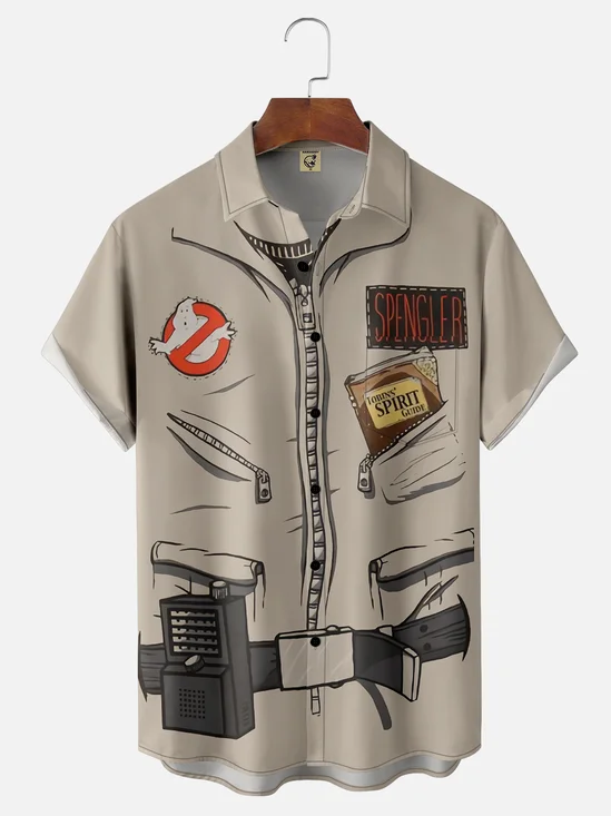Moisture-wicking Uniform Chest Pocket Casual Shirt