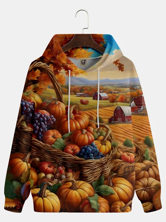 Thanksgiving Art Pumpkin Harvest Hoodie Sweatshirt