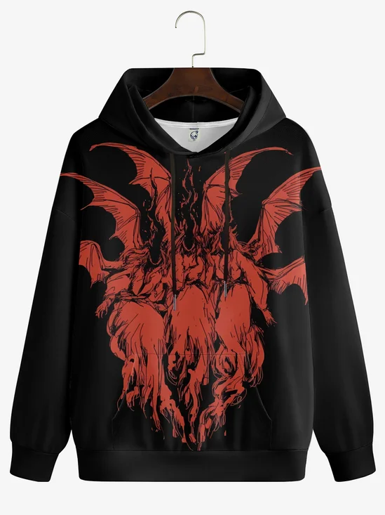 Rock Spirit Death Print Hoodie Sweatshirt