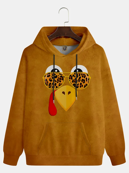 Thanksgiving Turkey Art Drawing Hoodie Sweatshirt