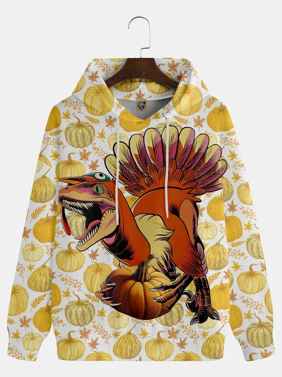 Thanksgiving Dinosaur Turkey Hoodie Sweatshirt