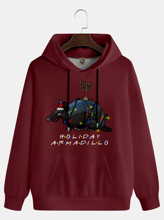 Christmas Armadillo Lights Hoodie Sweatshirt
