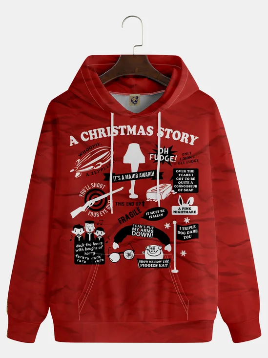 Christmas Retro Poster Hoodie Sweatshirt