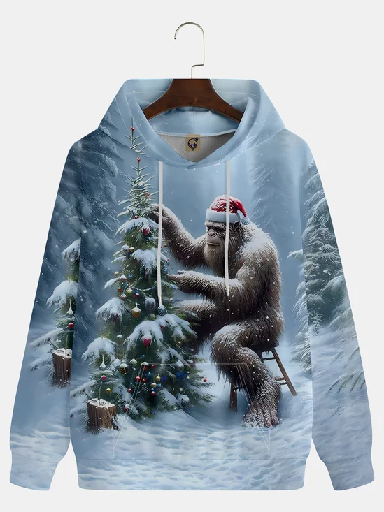 Christmas Bigfoot Hoodie Sweatshirt