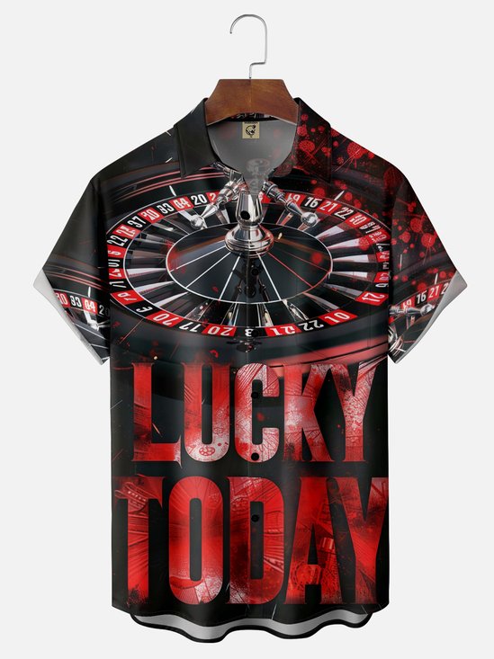 Moisture-Wicking Paramount Rotating Spinner With Chest Pocket Hawaiian Shirt